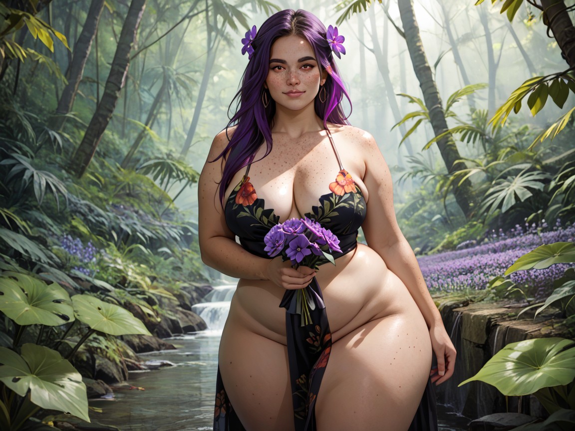Rounded Chest Width, Rounded Wide Hips, Thick Full Thighs Porno latina IA