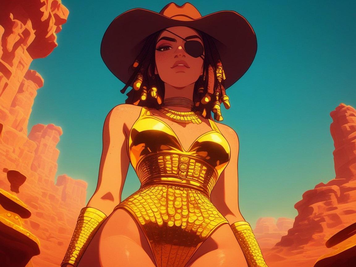 Outlaw, Bar Background, Rounded Shoulders Porno IA latina