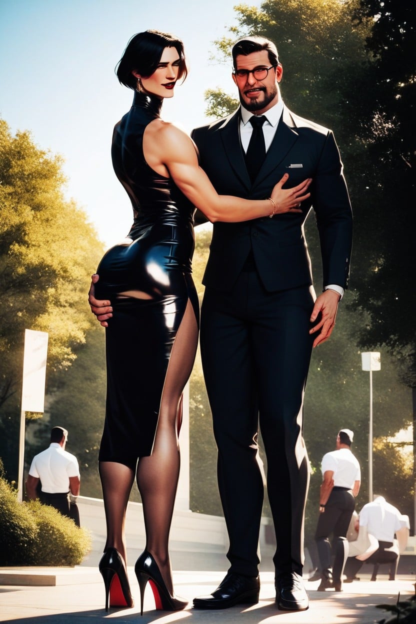 Grind, Bending Over, Black Man AI Porn