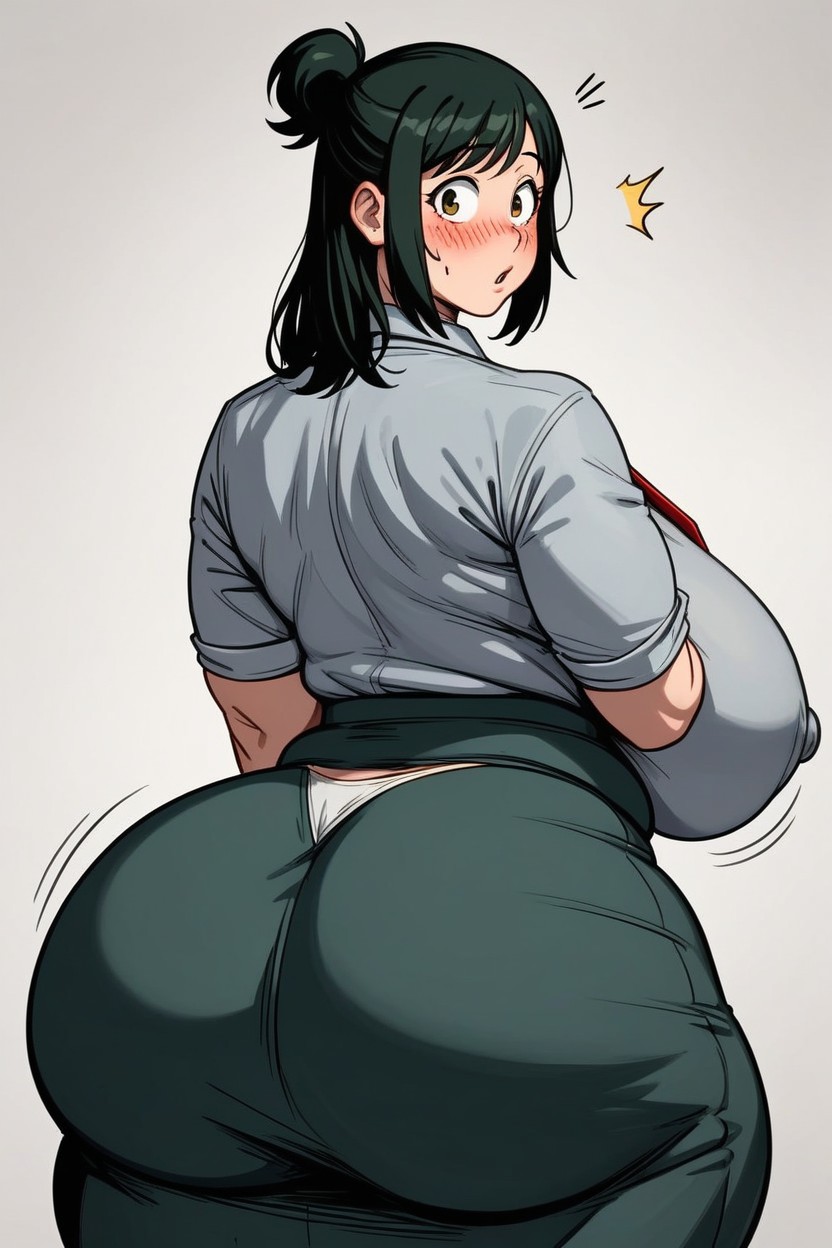 White Thong, Standing, Biggest Ass Ever Seen AI Porn