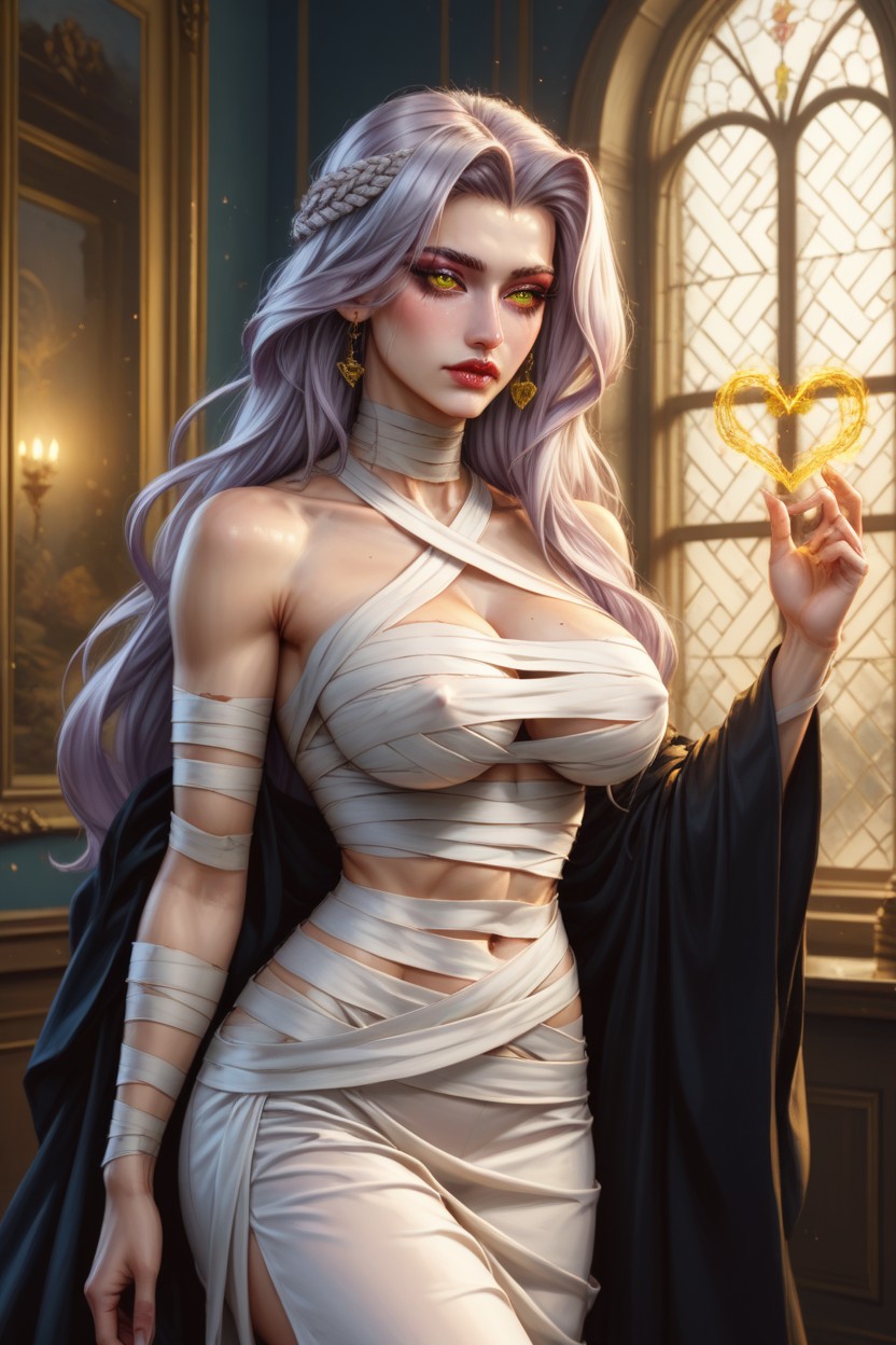 Broken Glass, Preachers Robes, Large Round Breast Hentai AI Porn