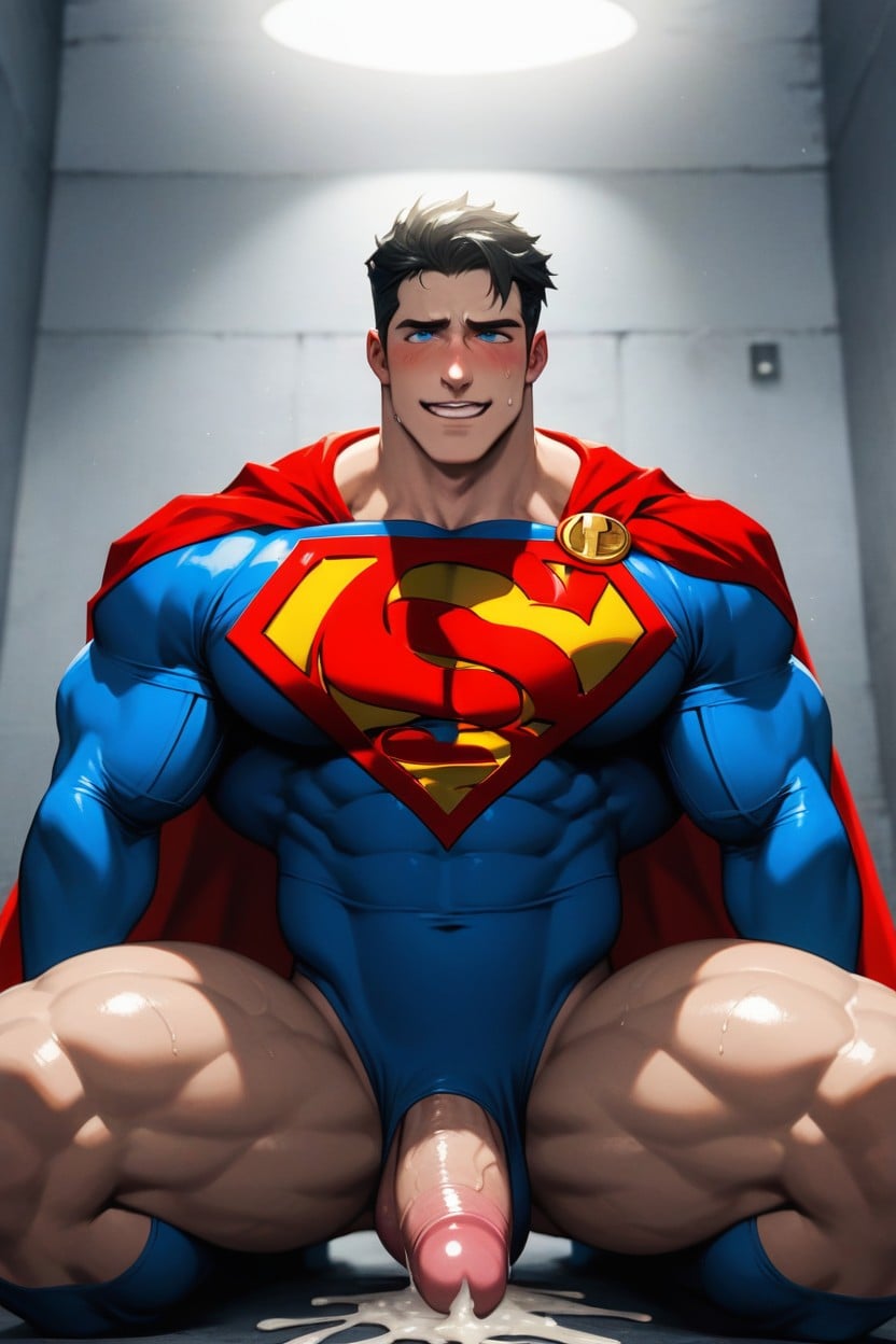 Red Capes, Orgasm, Manly Face AI Gay Porn