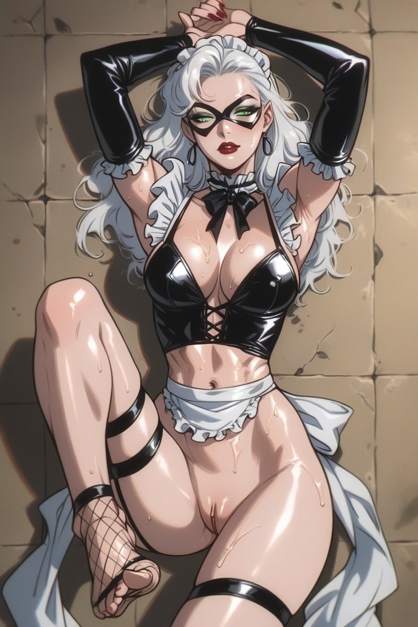Green Eyes, White Skin, Wet Skin Hentai AI Porn