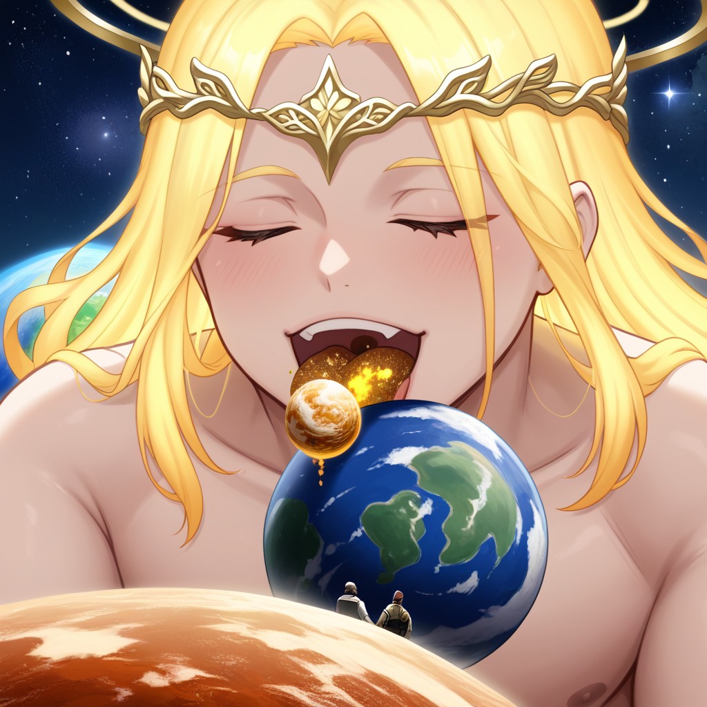 Planet On Tongue, Fat, Naked AI Gay Porn