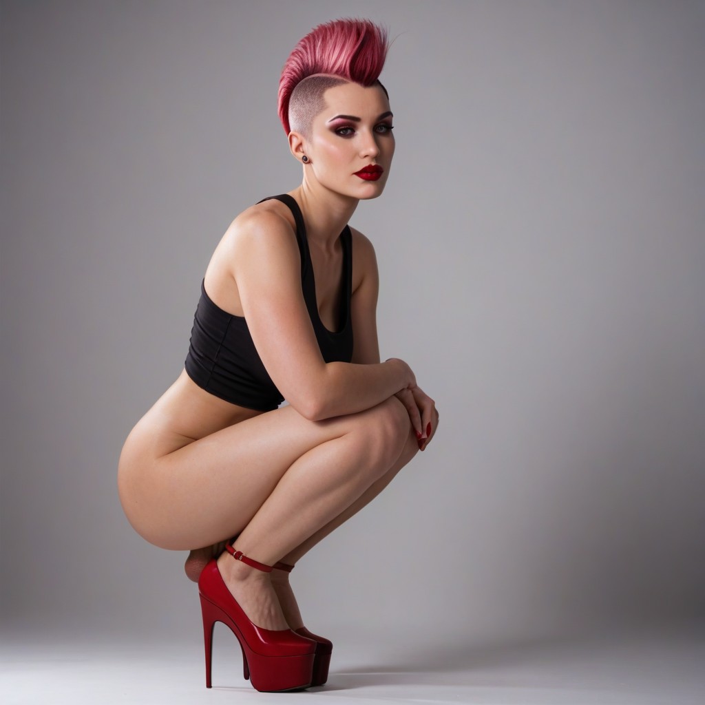 20+, Form Fitting Clothes, London Shemale AI Porn