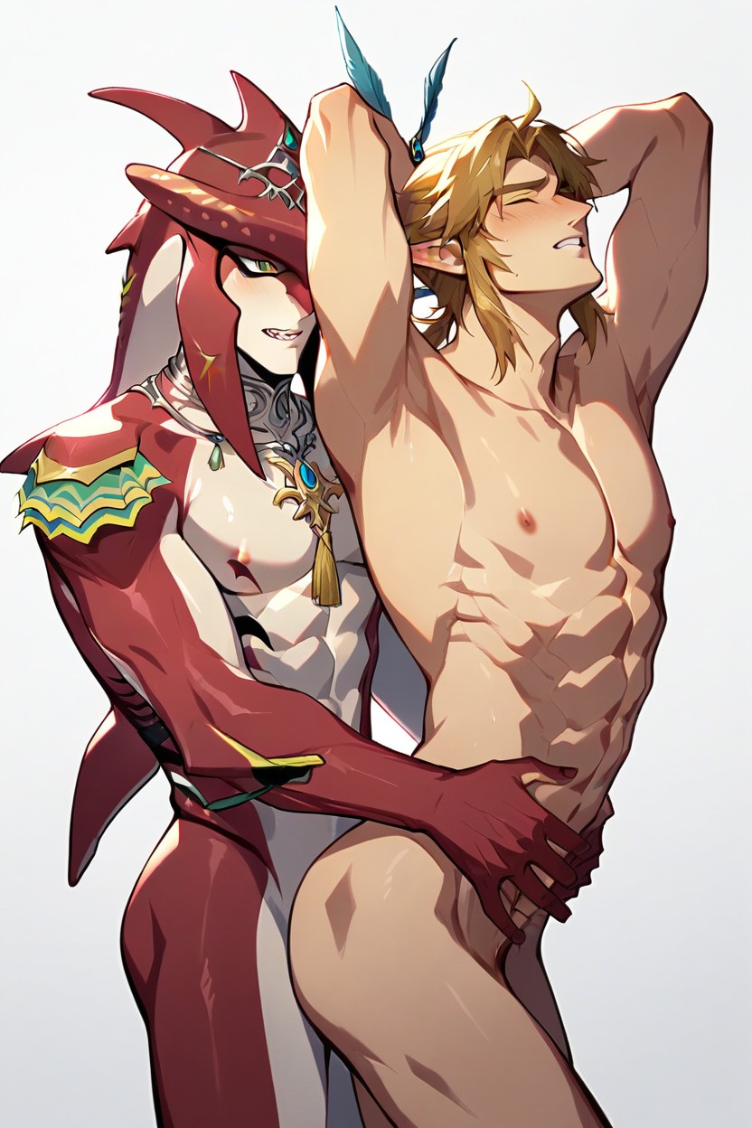 18+, Prince Sidon Fucking Link Doggy Style Legend Of Zelda Sidon, Skinny Furry AI Porn