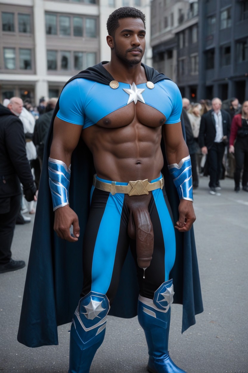 Precum Flowing, Superhero, Motion Lines AI Gay Porn