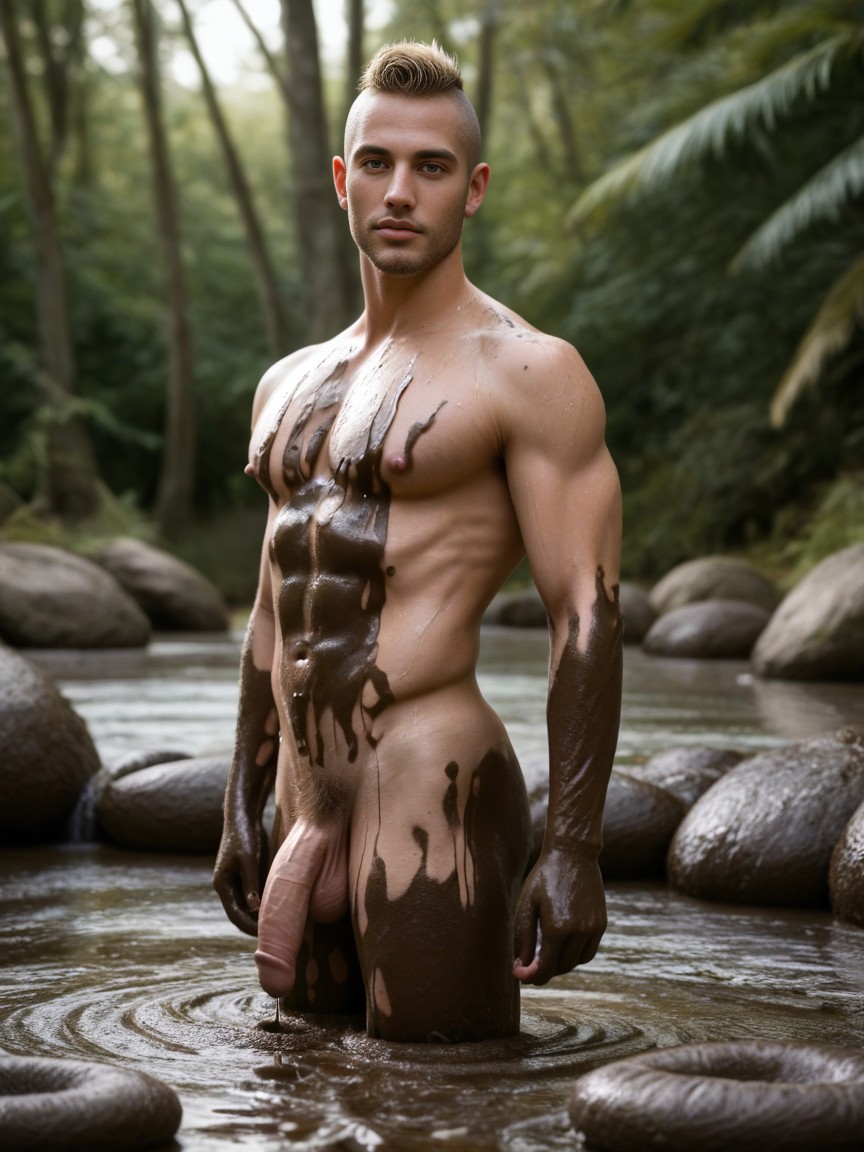 Flawless Skin, Dust Particles Everywhere, Extra Delicate Features Porno gay IA