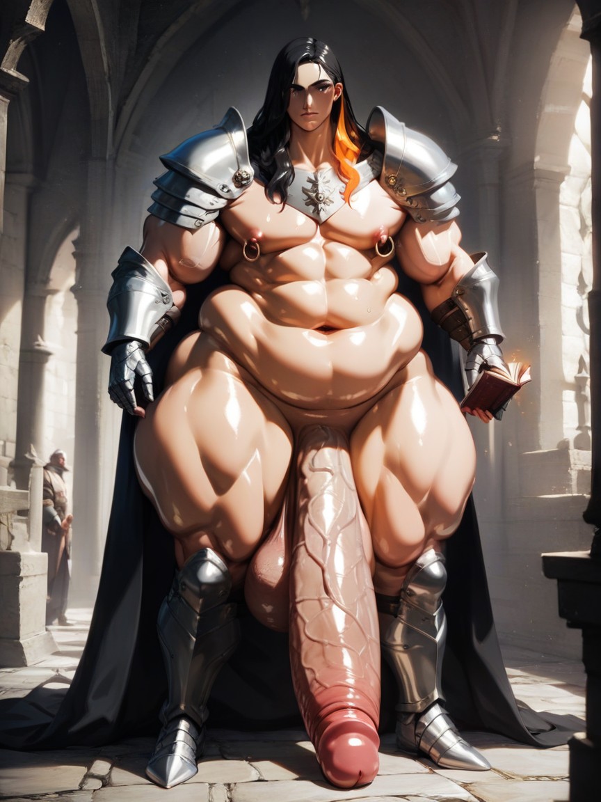 Fat, Penis Bigger Than Body, Flaccid Penis AI Gay Porn