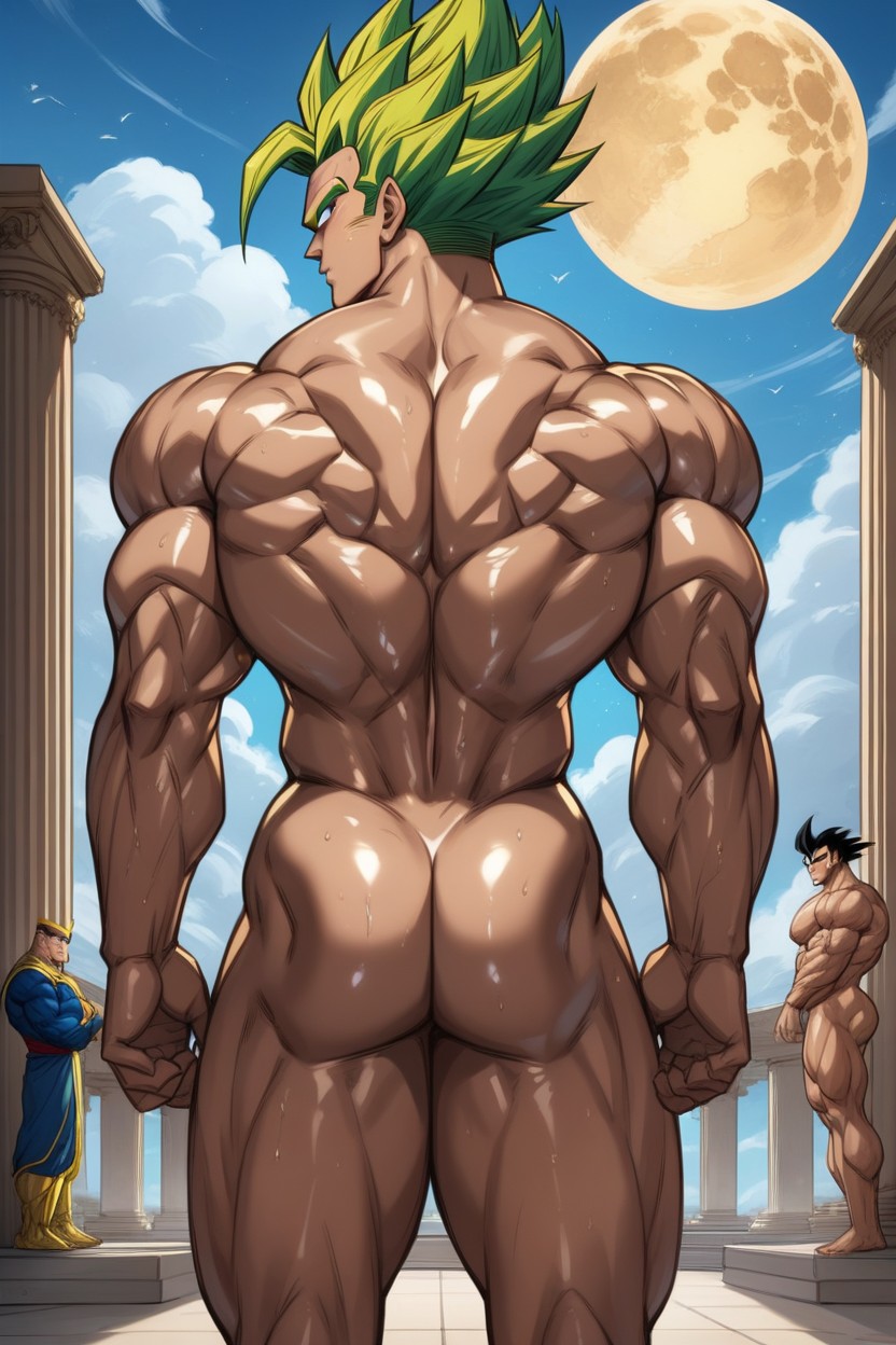 Standing, Wank, Kiss With Goku AI Gay Porn