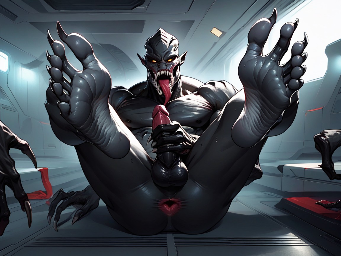 Alien, Feet, Naked AI Gay Porn