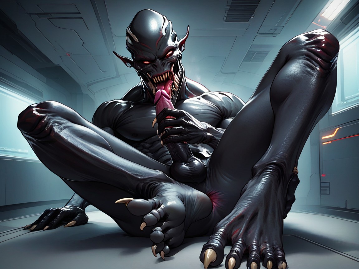 Not Humanoid, Monster, Feet Fetish AI Gay Porn