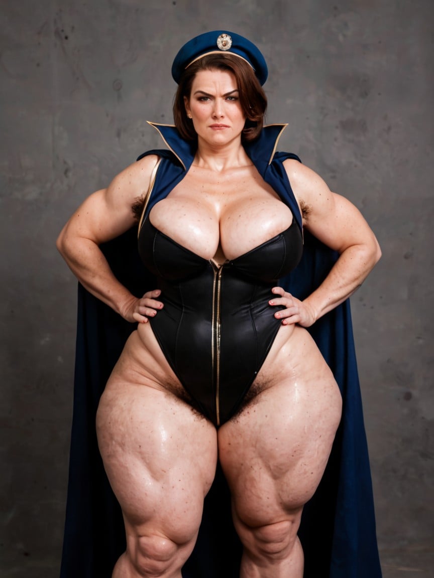 Azafata, Manos En La Cintura, Cosplay Porno MILF IA