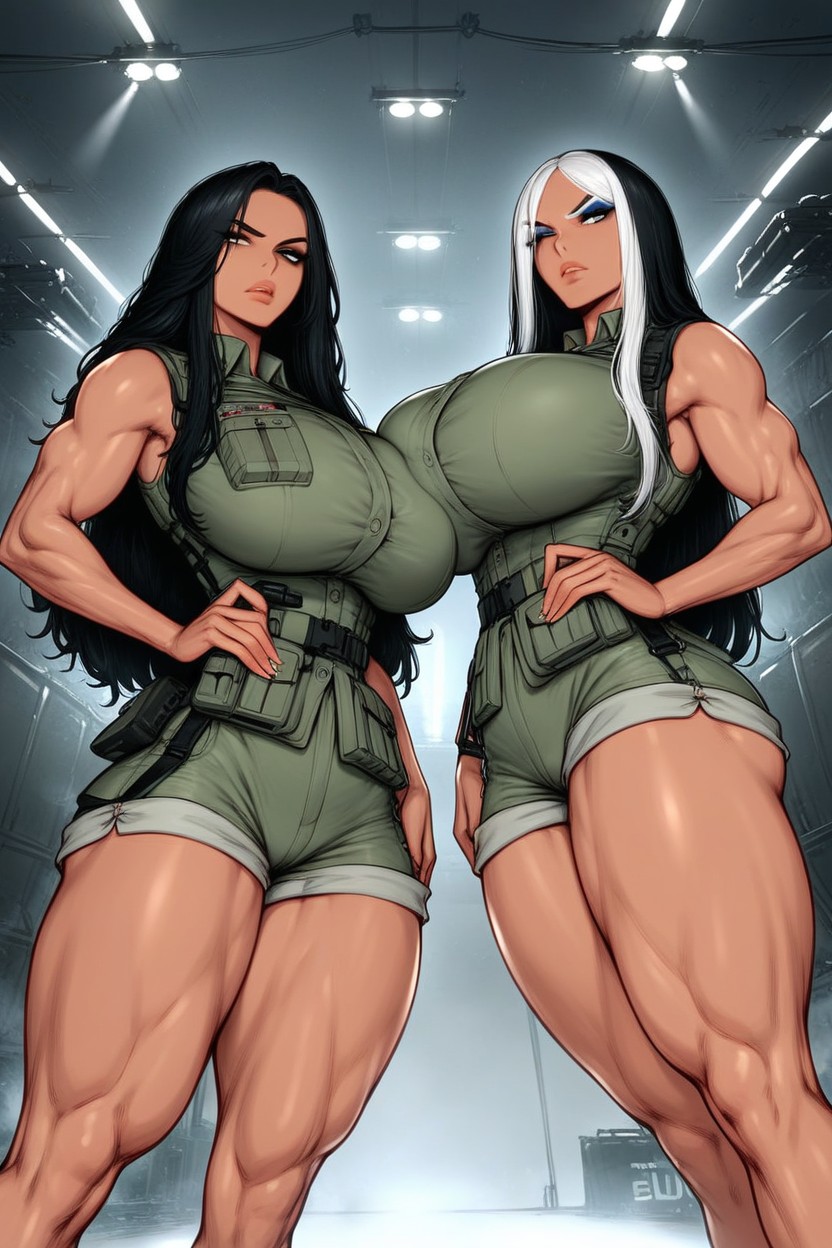 Giant Saggy Breasts, Thick, High Resolution Hentai AI Porn