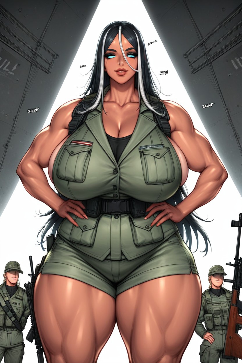 Happy, Giant Saggy Breasts, Pretty Face Hentai AI Porn