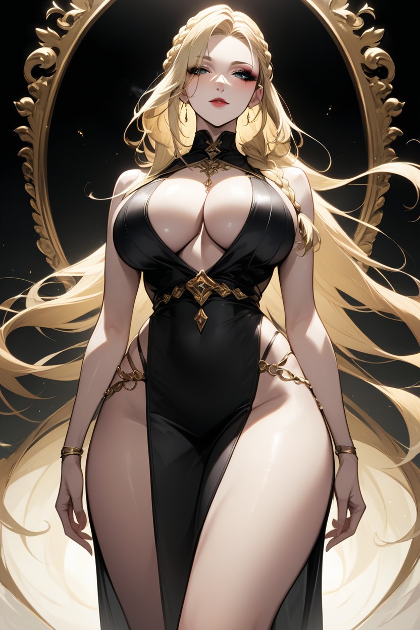 Seductive, Beautiful Hourglass Figure, Large Ass AI Porn
