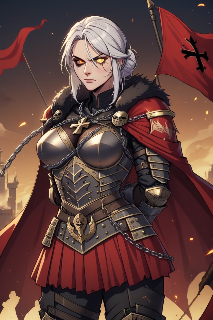 Metal Backpack, Full Armor, Insignia Hentai AI Porn