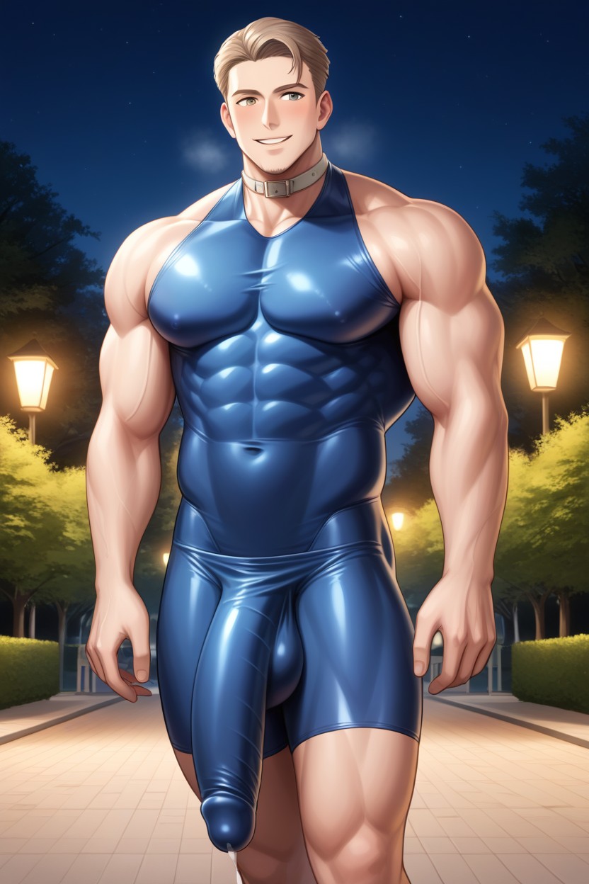 Park, Japanese Man Walking, Smile AI Gay Porn
