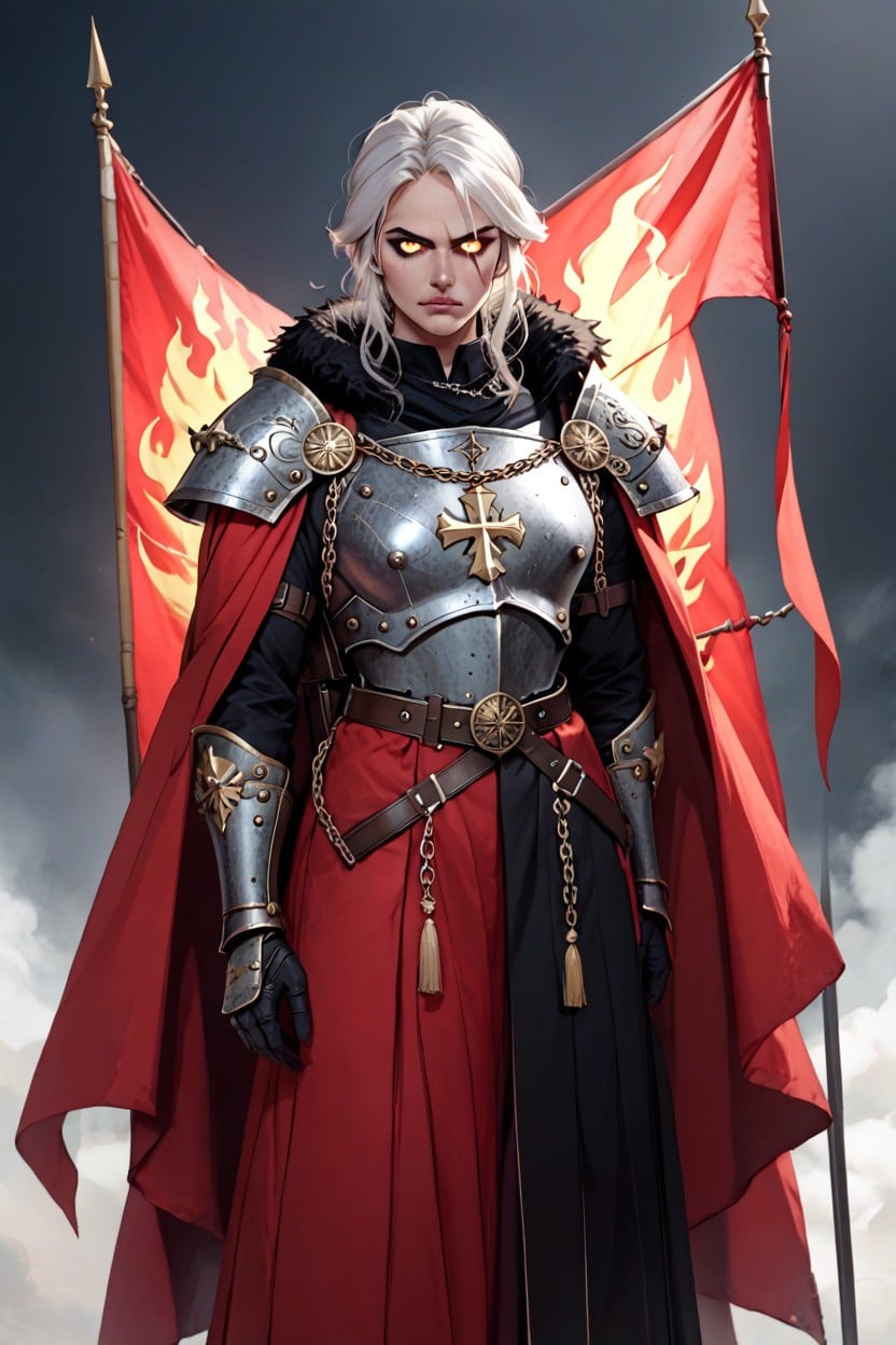 Metal Armor Trousers, Ciri, Fur Collar Hentai AI Porn