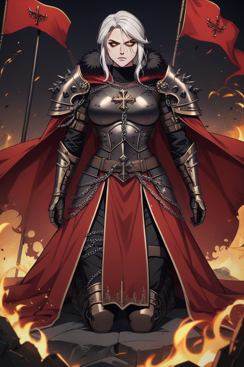 Armor, Alone, Long Skirt Hentai AI Porn