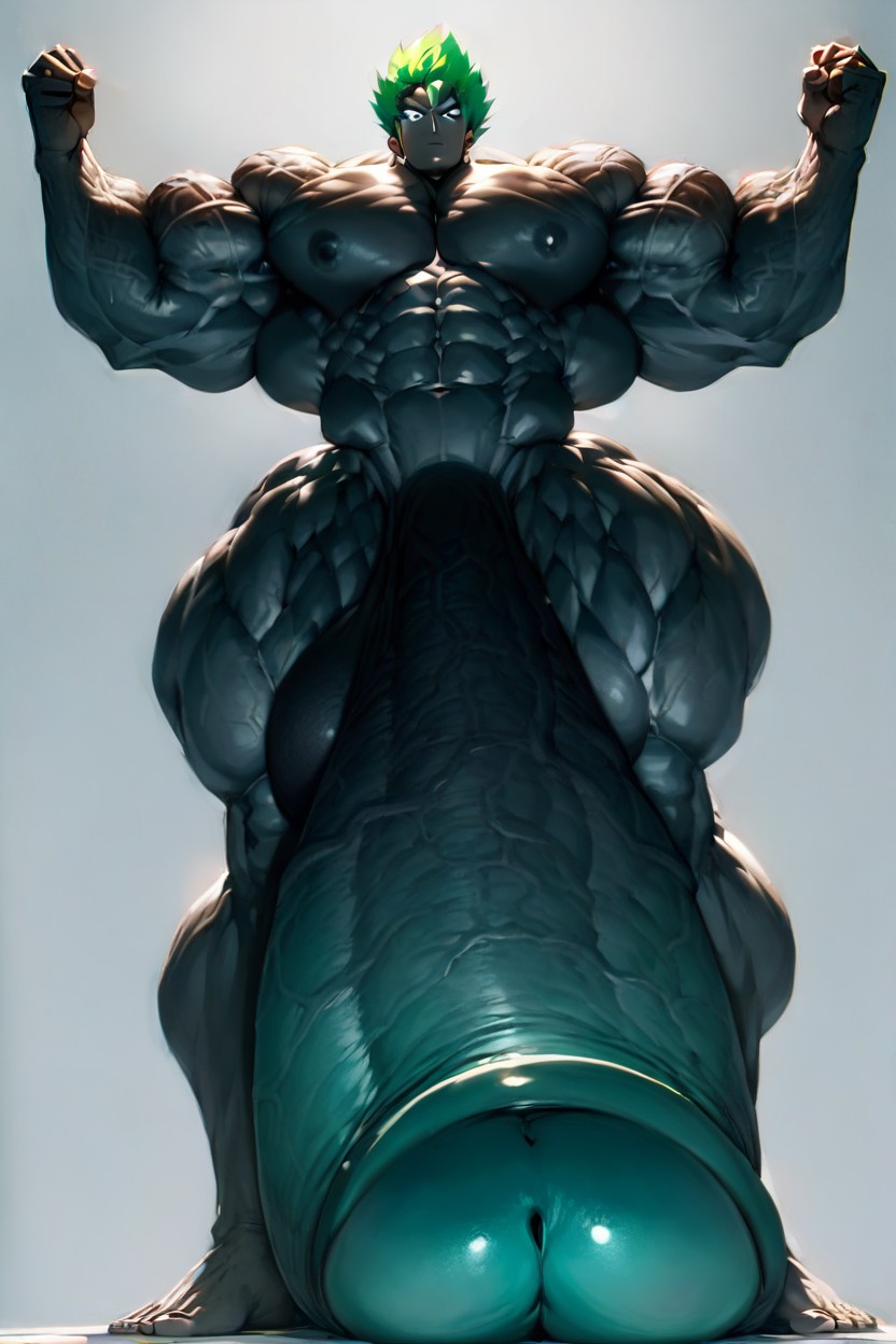 Huge Muscle, Long Penis, Giant Man AI Gay Porn