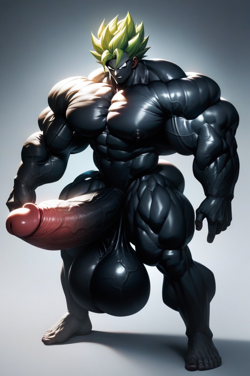 No Clothes, White Eyes, Big Ball AI Gay Porn
