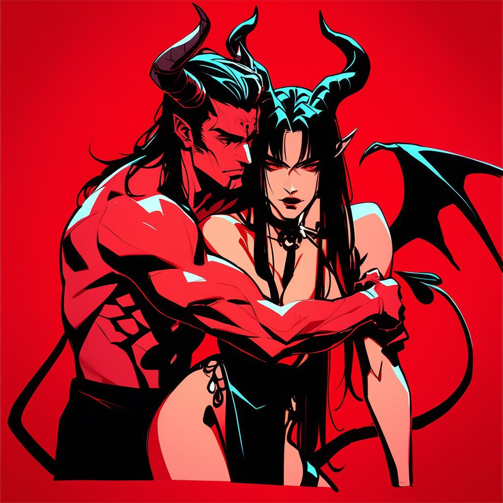 Red Image, High Resolution, Full Body AI Porn