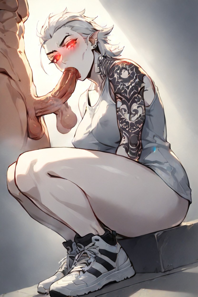Blowjob (3rd Person), High Detail, Full Body Hentai AI Porn