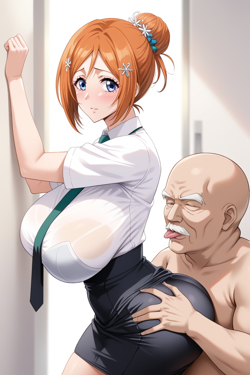 Ass Smother, Male Face In Between Her Ass, Gravure Model Hentai AI Porn