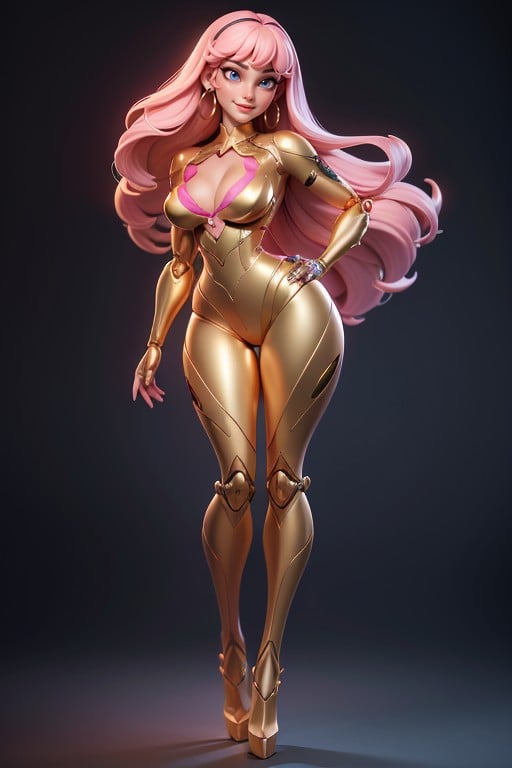 Massive Ass, Thick Thighs, Pink Hair Hentai AI Porn