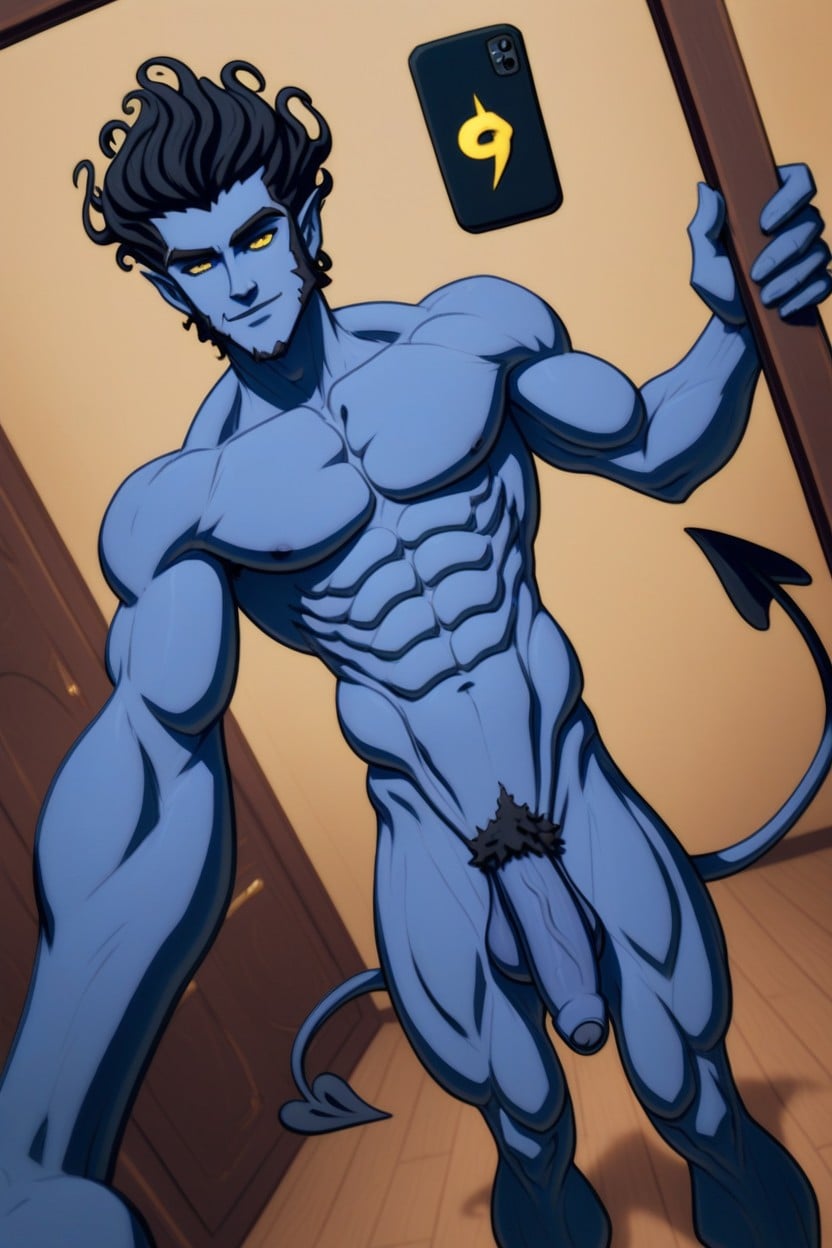 Skinny, Harsh Shadows, 18+ AI Gay Porn