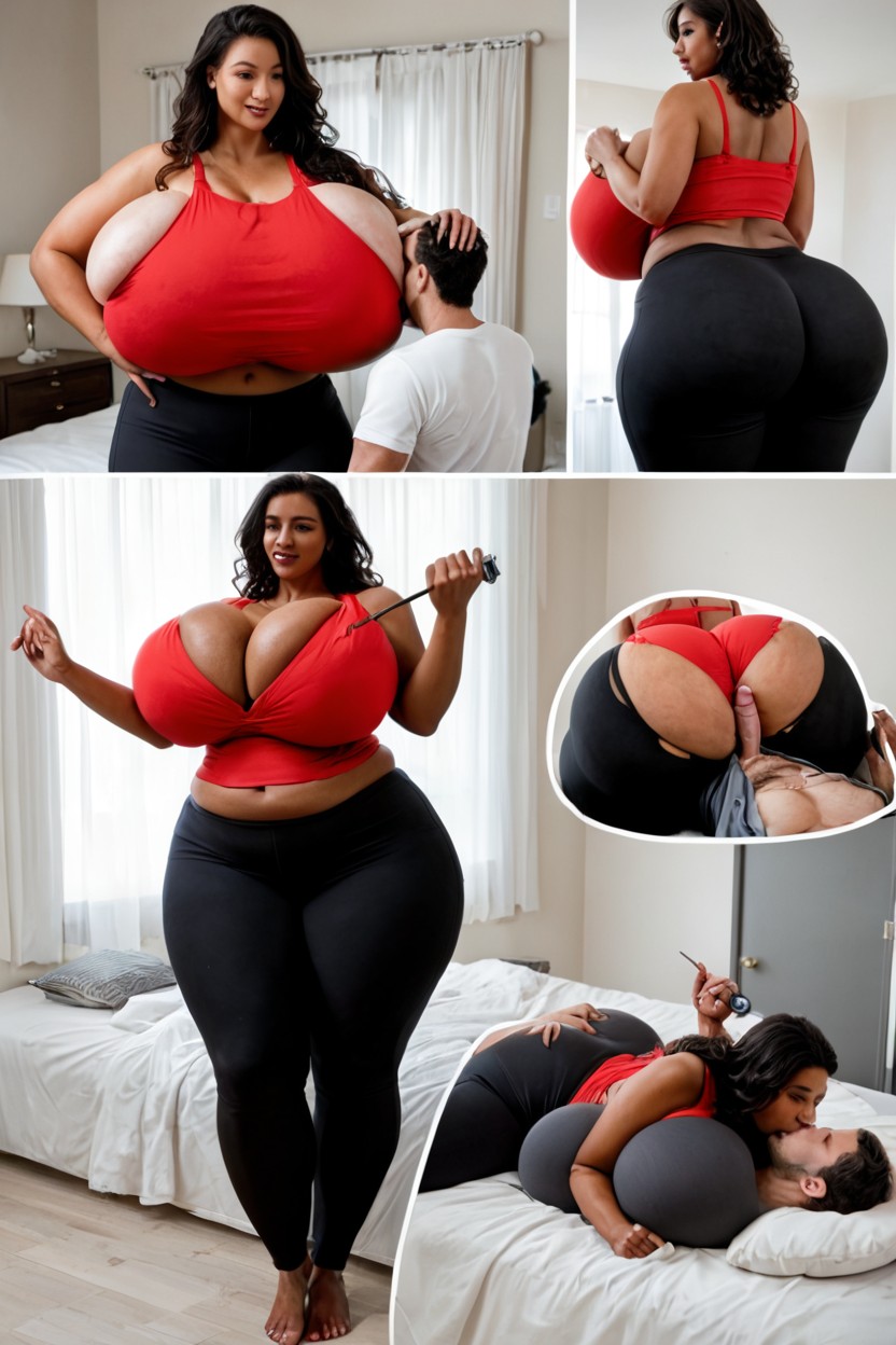 Giantess, Rounded Breasts, Gigantic Breasts 인도 AI 야짤