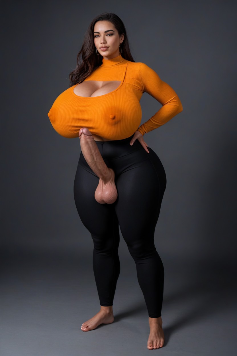 Dark Room, Big Hips, Dark Light Shemale AI Porn