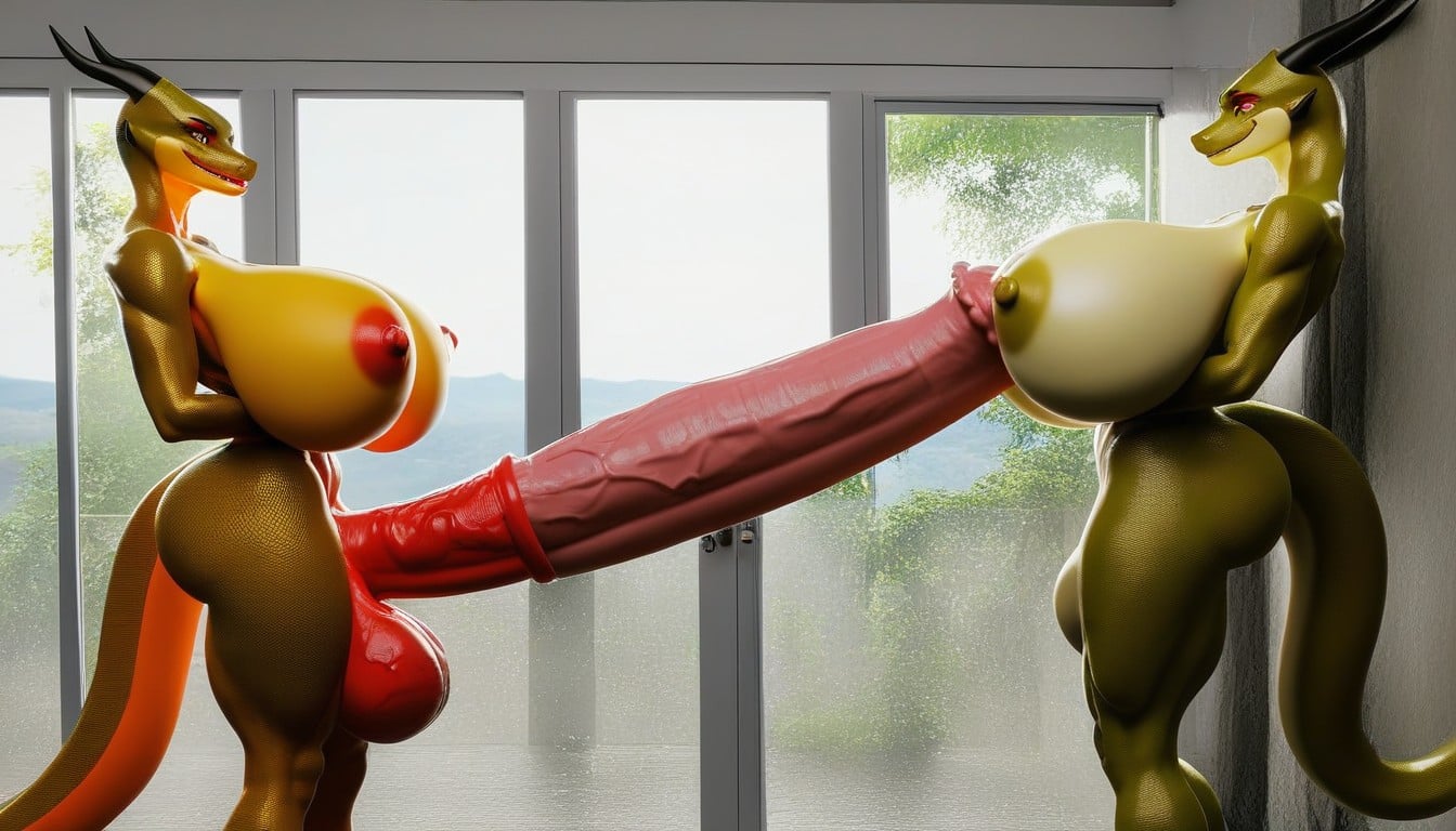 Hyper Penis, Large Ass, Growing Penis Furry AI Porn