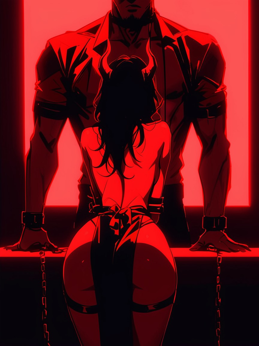 Red Skin, 18+, Sketch AI Porn