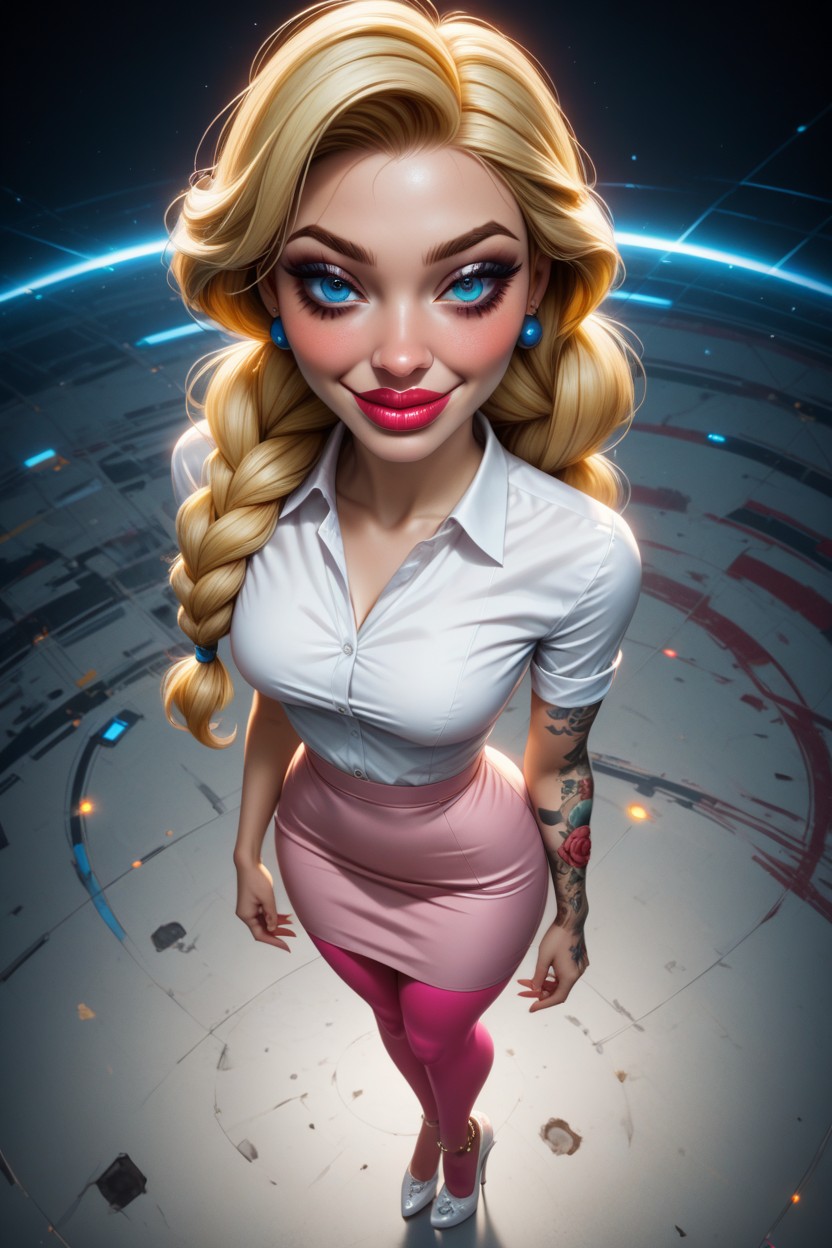 Horny, Braces, Long Legs AI Porn