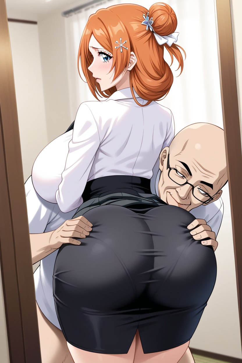 Pencil Skirt, Tight Skirt, Taller Inoue Orihime Hentai AI Porn
