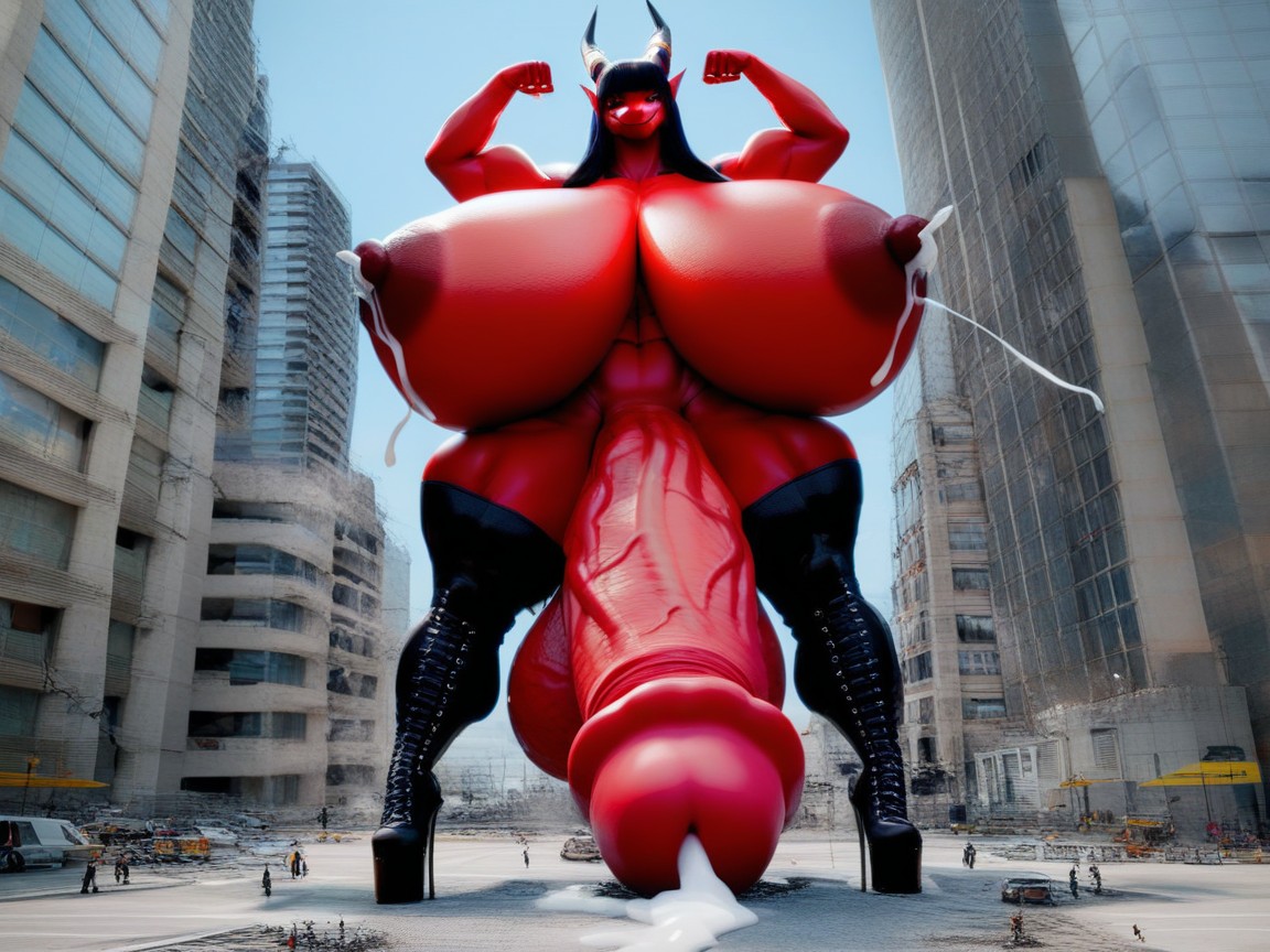 Massive Monster Cock, Dragon, Gigantic Testicles Furry AI Porn