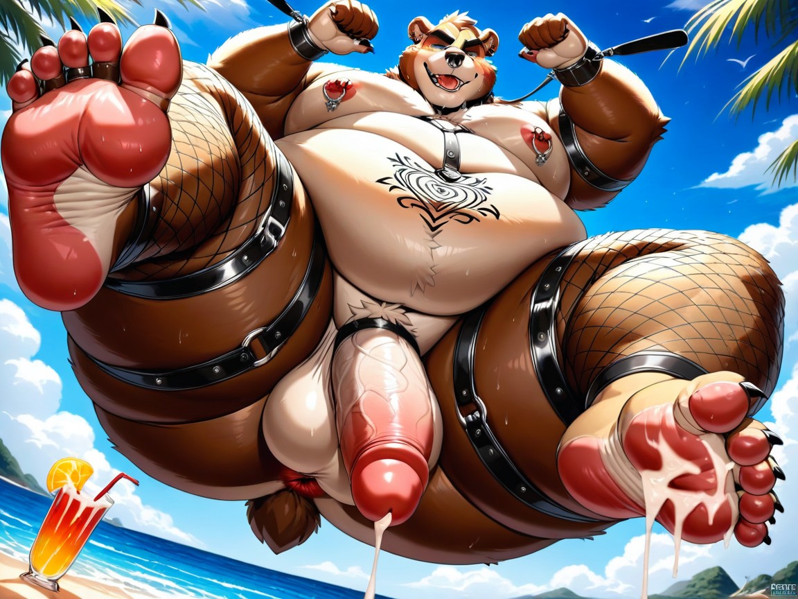 Belly Overhang, Bear, Chubby Face Furry AI Porn