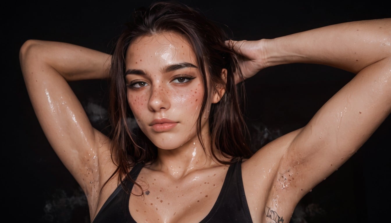 Tits, Too Much Detail On Face, Excessive Steam Coming From Mouth Latina AI Porn