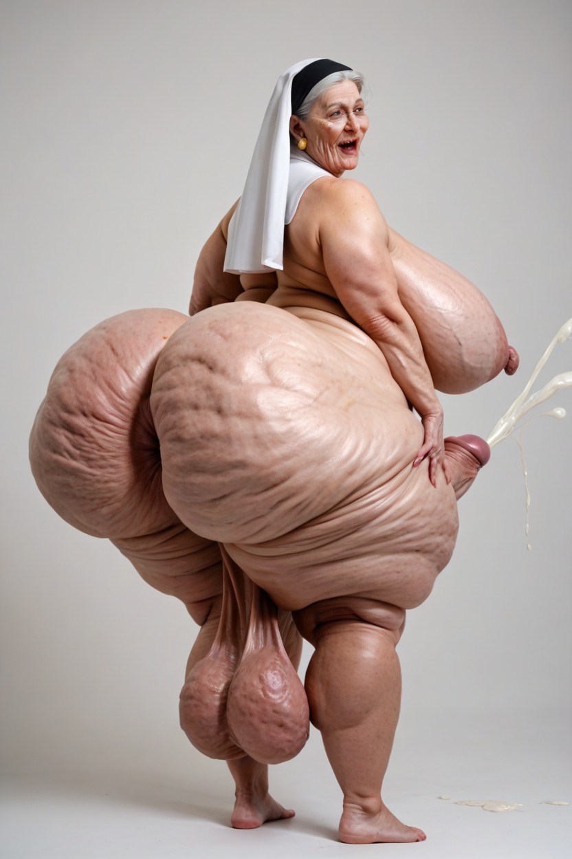 Orgasm, Rear View, 60+ Shemale AI Porn