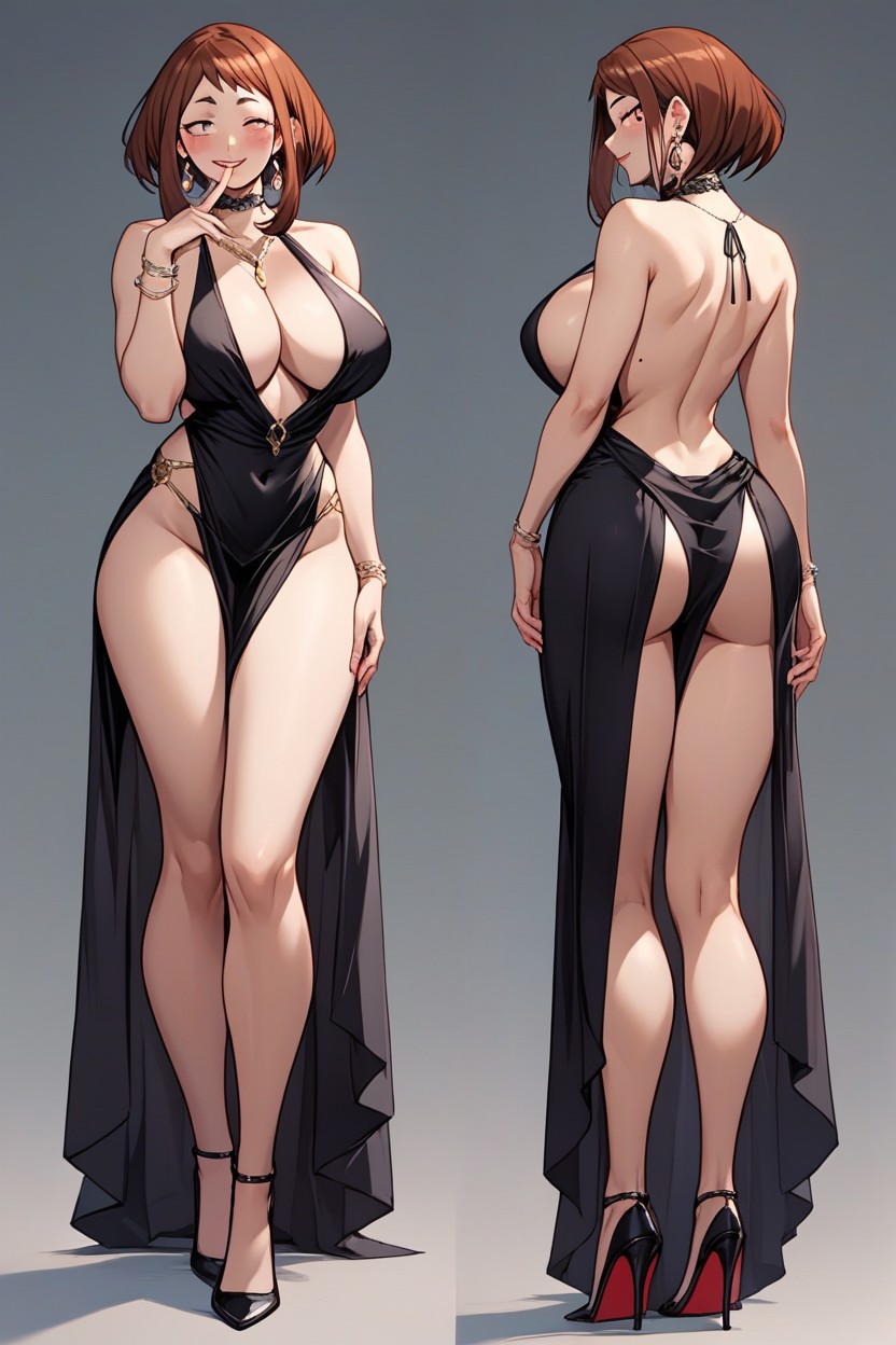 Backless_dress, Finger_to_mouth, 18+ Hentai AI Porn