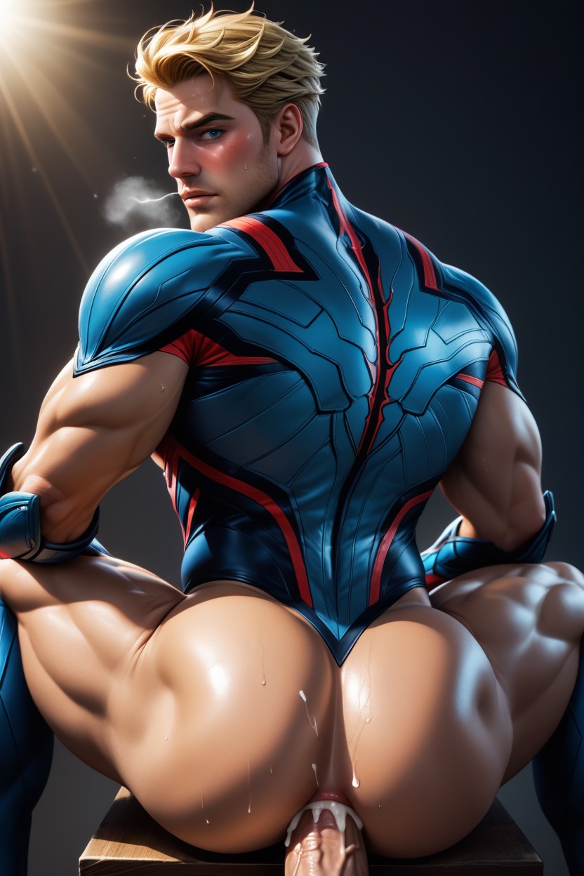 시점, Blushing, Man 게이 AI 포르노