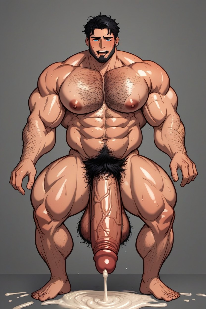 On Hands And Knees, Anal Sex, Ejaculation AI Gay Porn