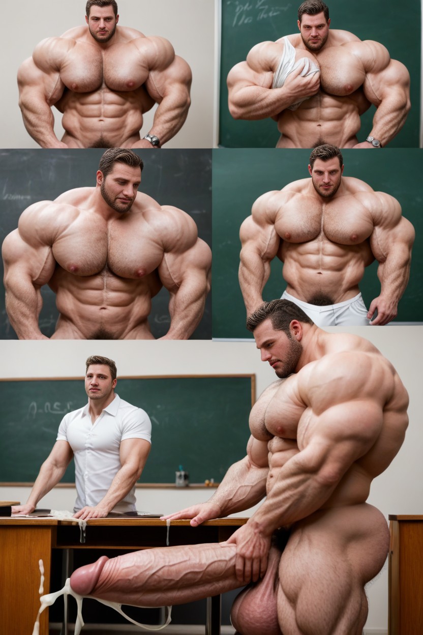Cock Flopping Out, Heavy Cock, Gigantic Cock AI Gay Porn