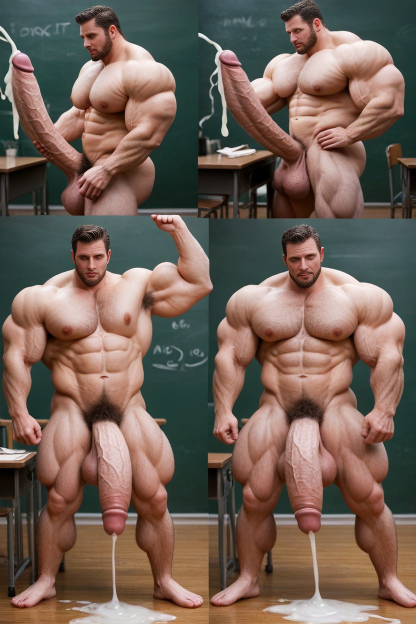 Hyper Cock Man, Hyper Girth, Cum AI Gay Porn