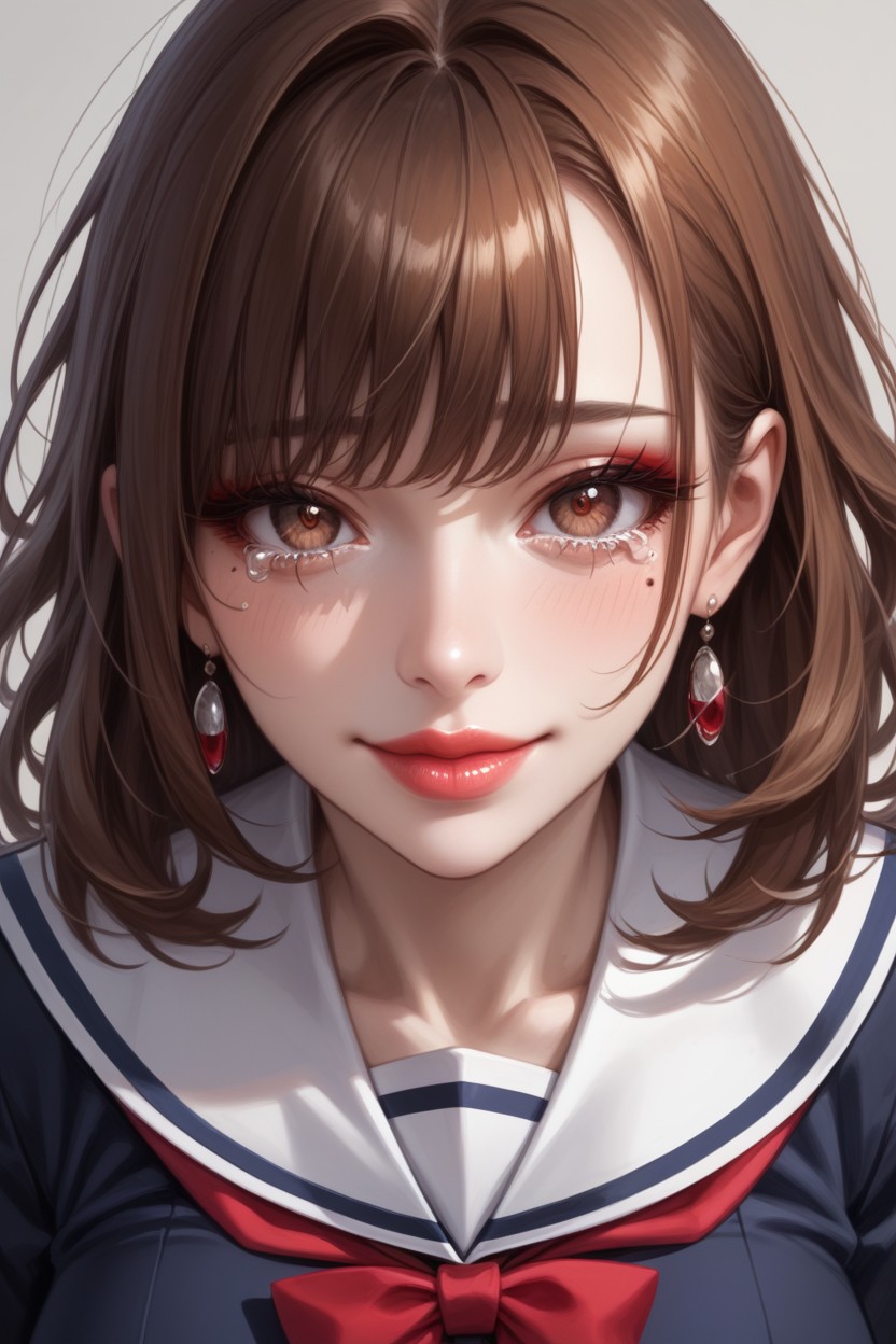 Pretty Face, Supple Body, Sailor Uniform Hentai AI Porn