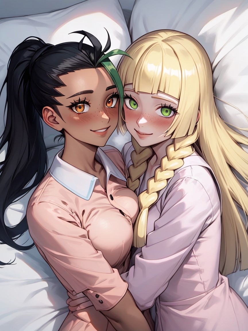 Horny, Blushing, 2 People Hentai AI Porn