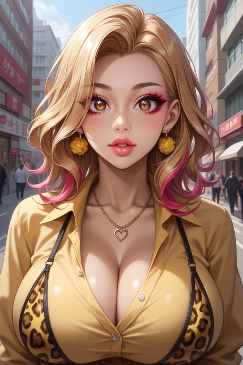 Tight Clothes, Scrunchy, City Street Hentai AI Porn
