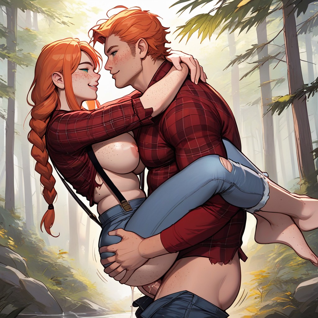 Freckles On Thighs, Jeans, 18+ Hentai AI Porn
